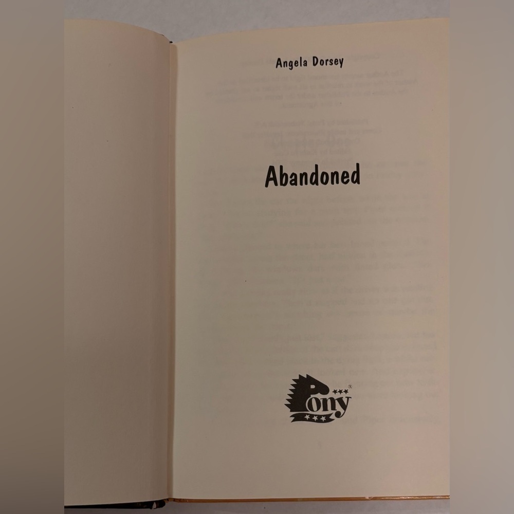 Pony 'Abandoned' Hardcover Book in Orange - Picture 5 of 6